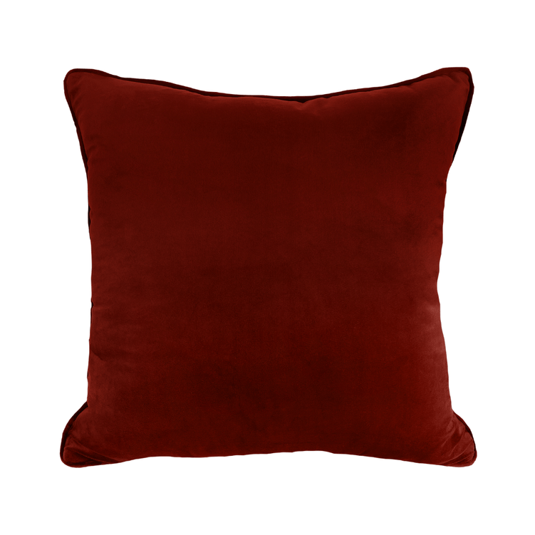 Almofada Veludo Soft Liso Com Cordao Ocre 52X52cm - Decortextil Almofada Veludo Soft Liso Com Cordao Ocre 52X52cm - Decortextil